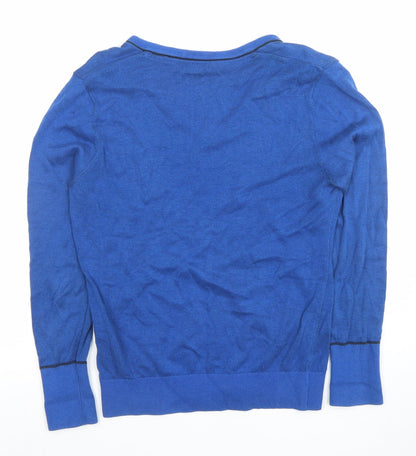 Womens UK Size S Ashworth Blue Pullover Jumper