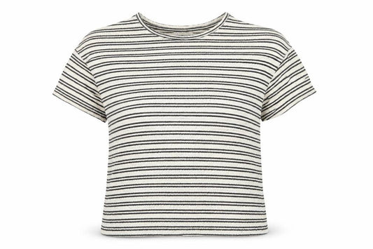 Womens UK Size 14 Papaya Black Basic T-Shirt
