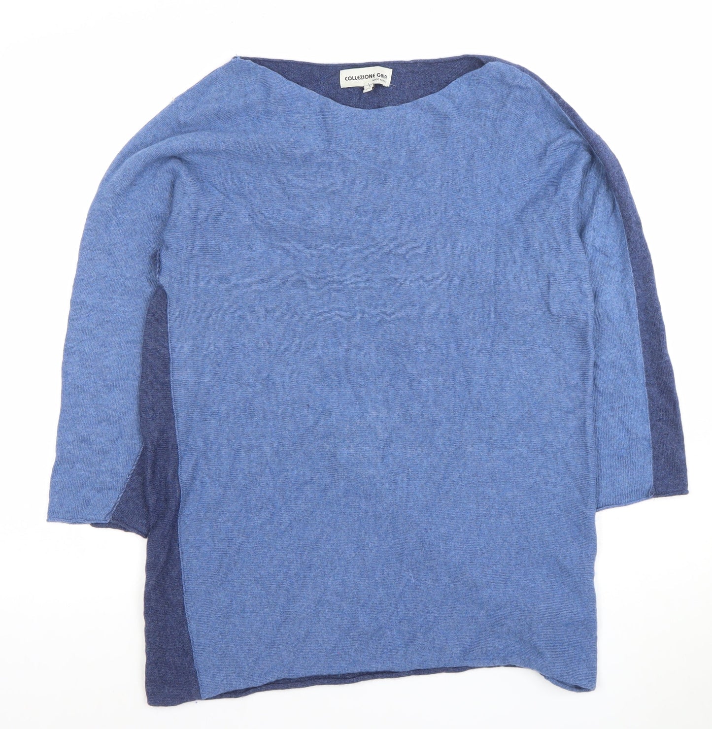 Womens UK Size M Collezione Gaia Blue Pullover Jumper