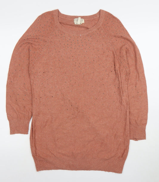 Womens UK Size 10 NEXT Brown Pullover Jumper