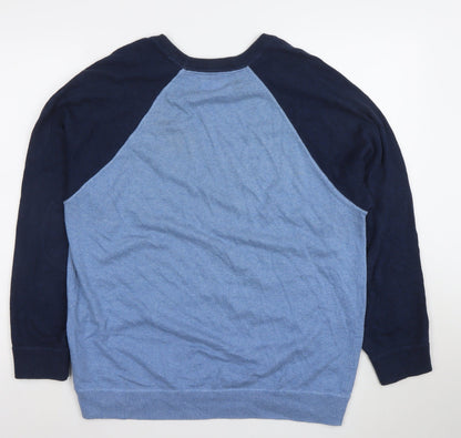 Esprit Men's Blue XXL Crew Neck Pullover Jumper