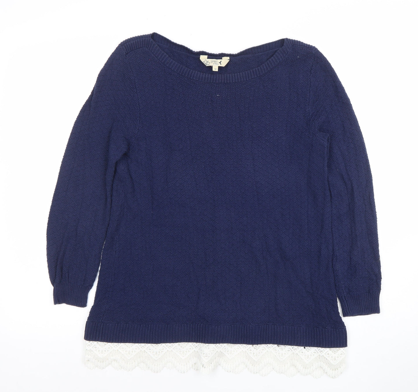 Womens UK Size 12 Esprit Blue Pullover Jumper