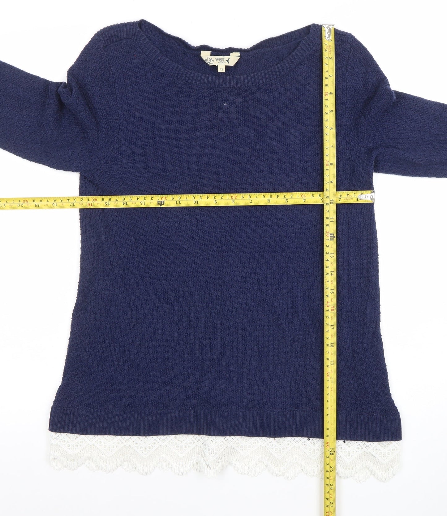 Womens UK Size 12 Esprit Blue Pullover Jumper