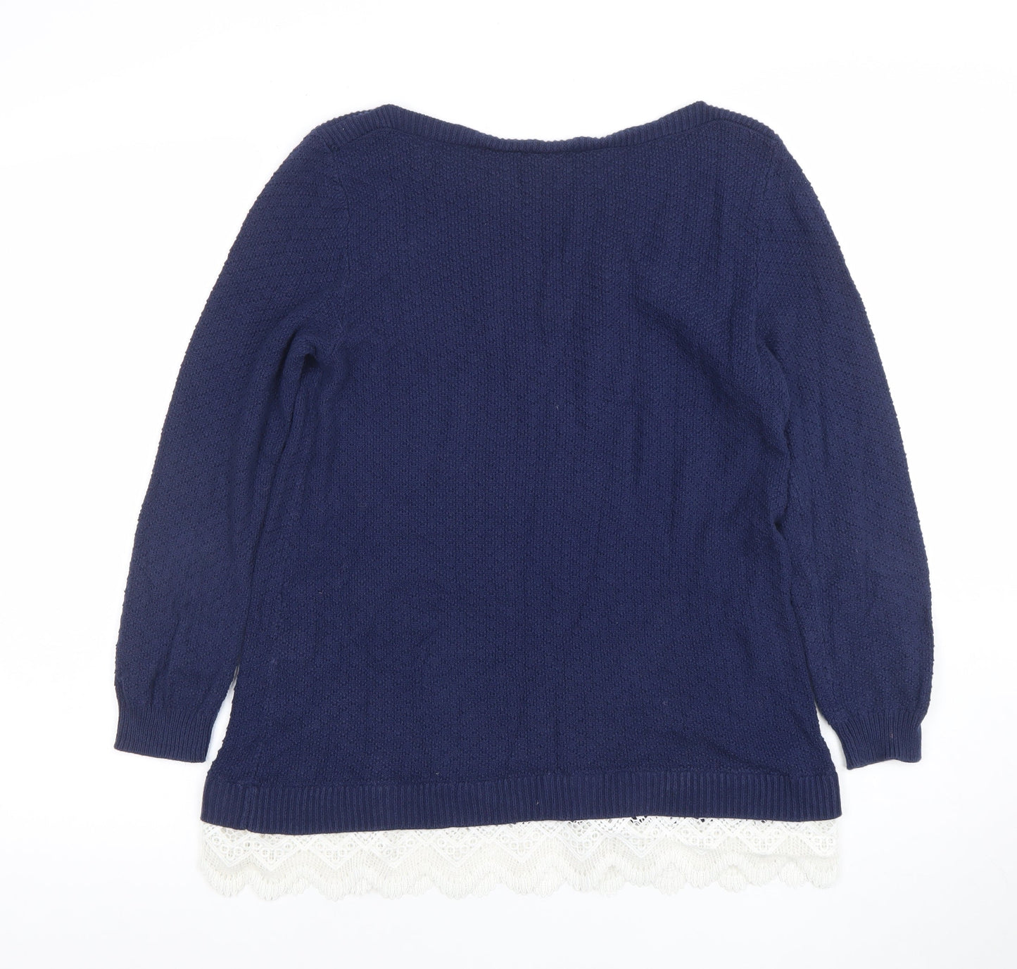 Womens UK Size 12 Esprit Blue Pullover Jumper