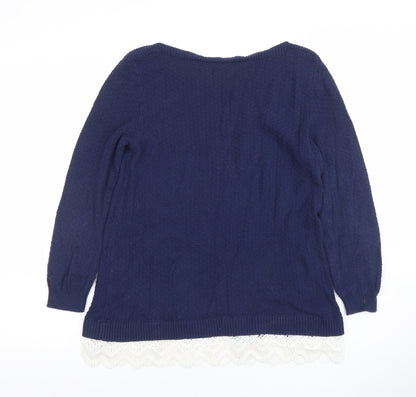 Womens UK Size 12 Esprit Blue Pullover Jumper