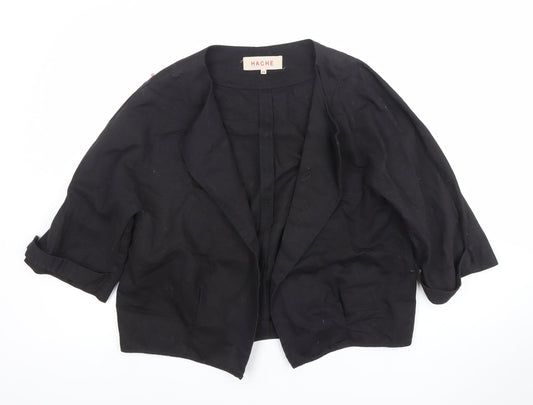 Womens UK Size 14 HACHE Black Basic Jacket