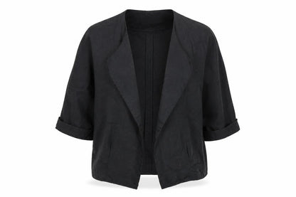 Womens UK Size 14 HACHE Black Basic Jacket