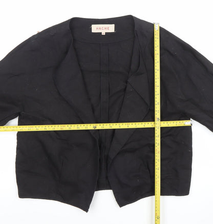 Womens UK Size 14 HACHE Black Basic Jacket