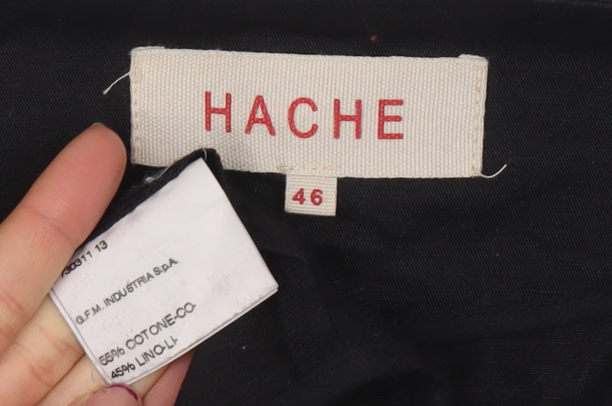 Womens UK Size 14 HACHE Black Basic Jacket