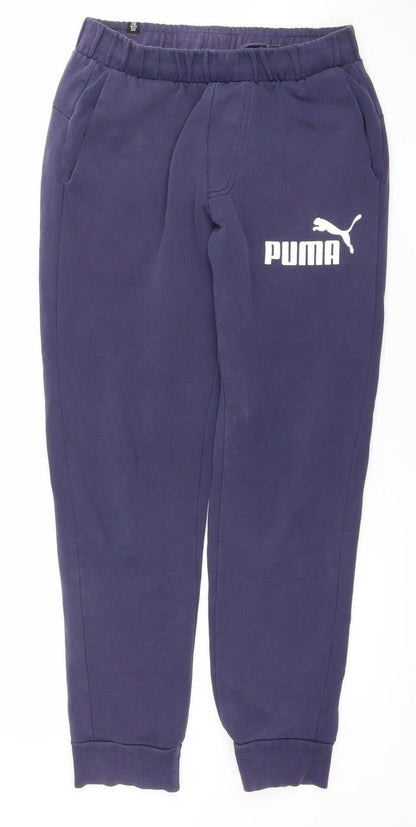 Puma Men’s Blue Jogger Sweatpants Size S Regular Fit Activewear