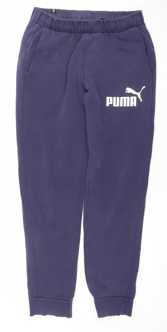 Puma Men’s Blue Jogger Sweatpants Size S Regular Fit Activewear