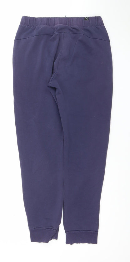 Puma Men’s Blue Jogger Sweatpants Size S Regular Fit Activewear