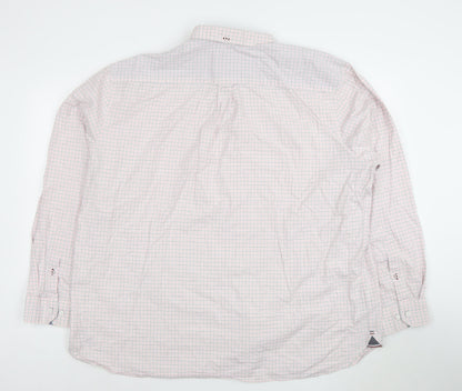 Blue Harbour Men's Pink Check Long Sleeve Cotton Dress Shirt 3XL Regular Fit