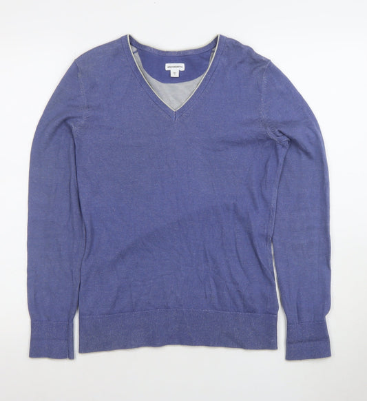 Womens UK Size S Ashworth Blue Pullover Jumper