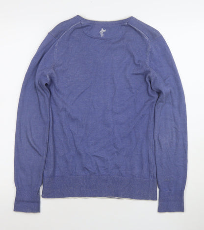 Womens UK Size S Ashworth Blue Pullover Jumper
