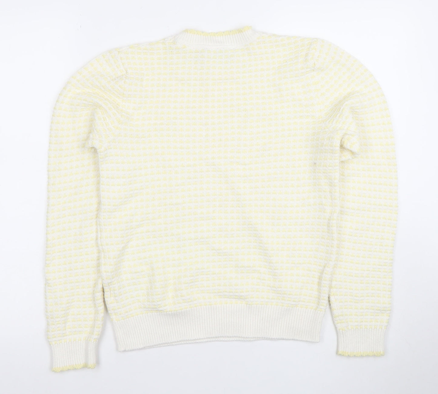 Crew Clothing Women’s Ivory Size 10 Cotton Wool Knit Jumper