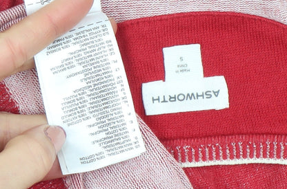 Womens UK Size S Ashworth Red Pullover Jumper