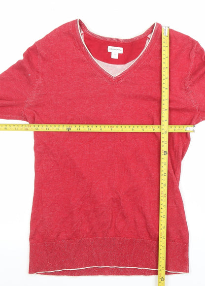 Womens UK Size S Ashworth Red Pullover Jumper