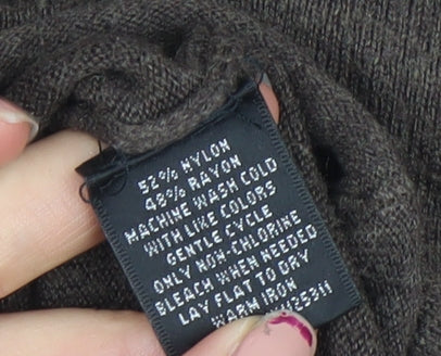 Womens UK Size S Moschino Brown Pullover Jumper
