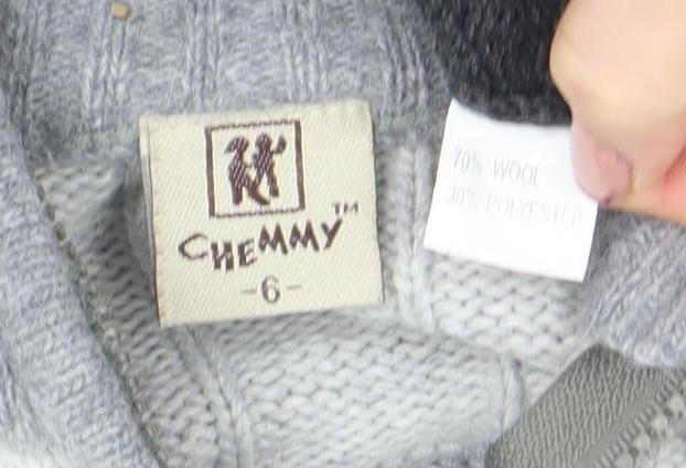 Boys UK Size 6 Years Chevignon Grey Full Zip Jumper