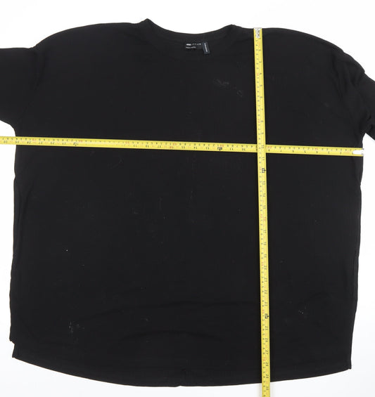 Womens UK Size 16 ASOS Black Basic T-Shirt