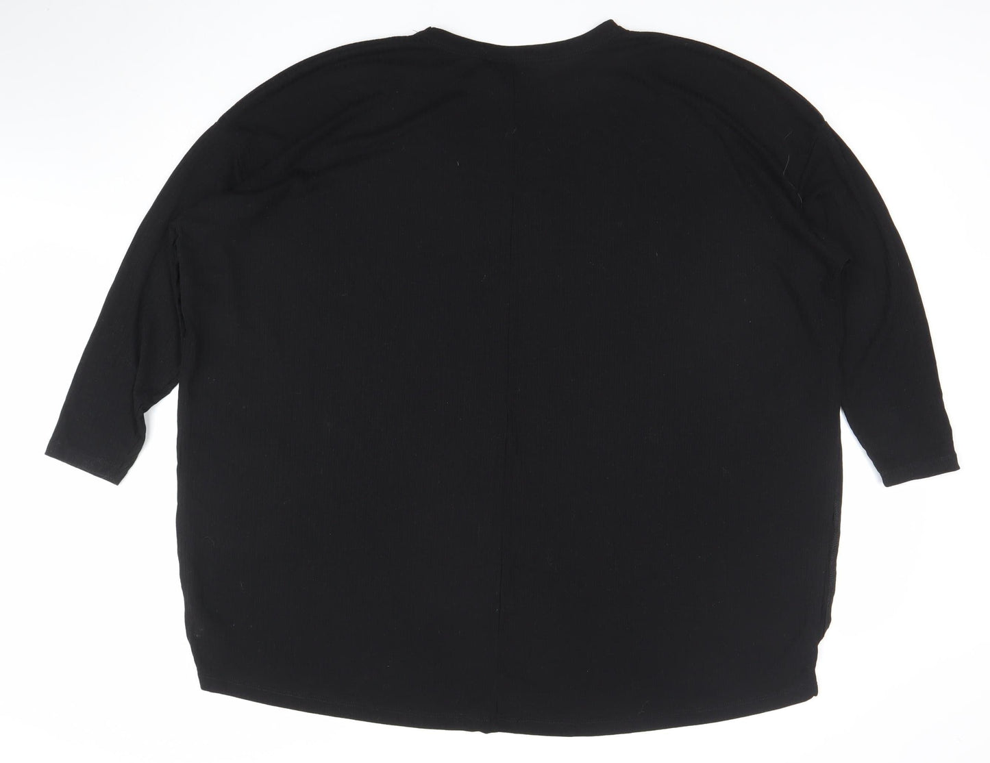 Womens UK Size 16 ASOS Black Basic T-Shirt