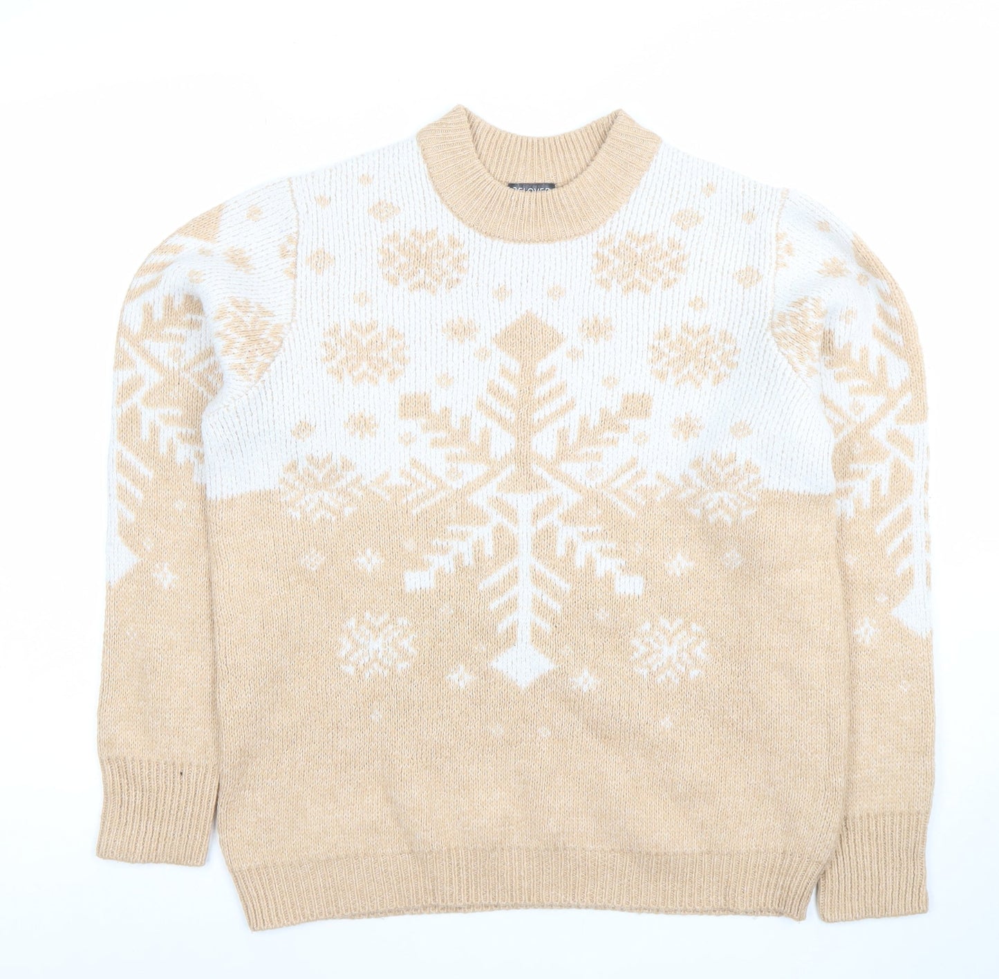 Womens UK Size M Beloved Woman Beige Pullover Jumper