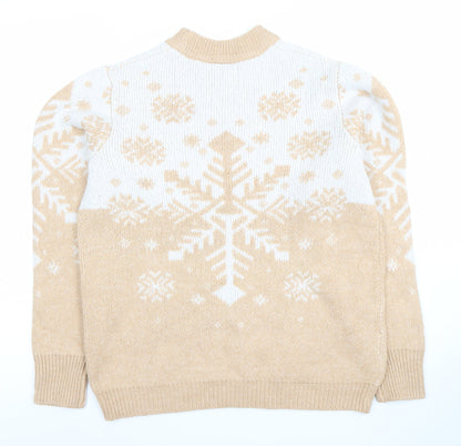 Womens UK Size M Beloved Woman Beige Pullover Jumper