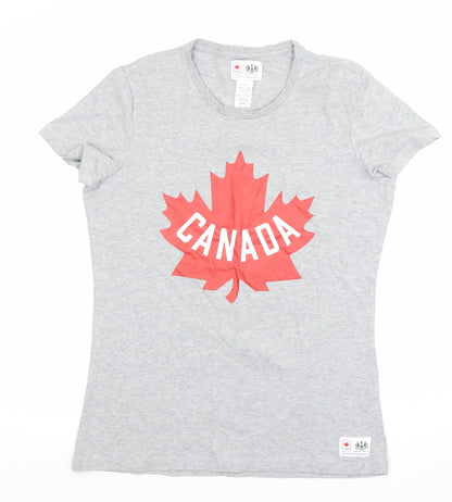 Womens UK Size L Hudson’s Bay Co. Grey Basic T-Shirt