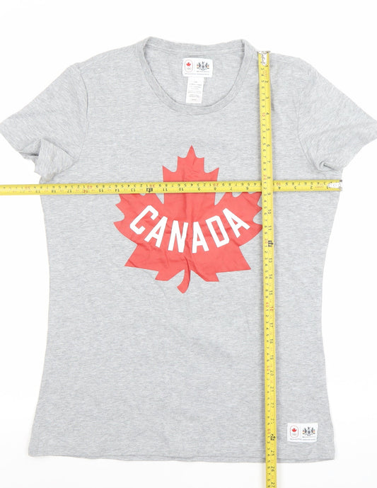 Womens UK Size L Hudson’s Bay Co. Grey Basic T-Shirt