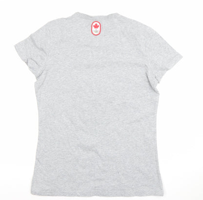 Womens UK Size L Hudson’s Bay Co. Grey Basic T-Shirt