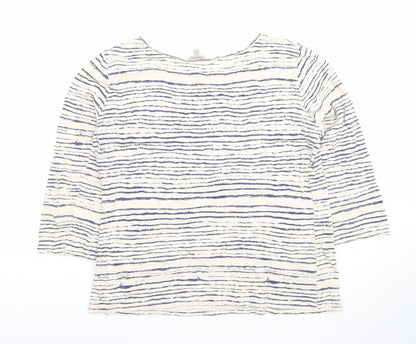 Womens UK Size 12 KEW White Basic T-Shirt