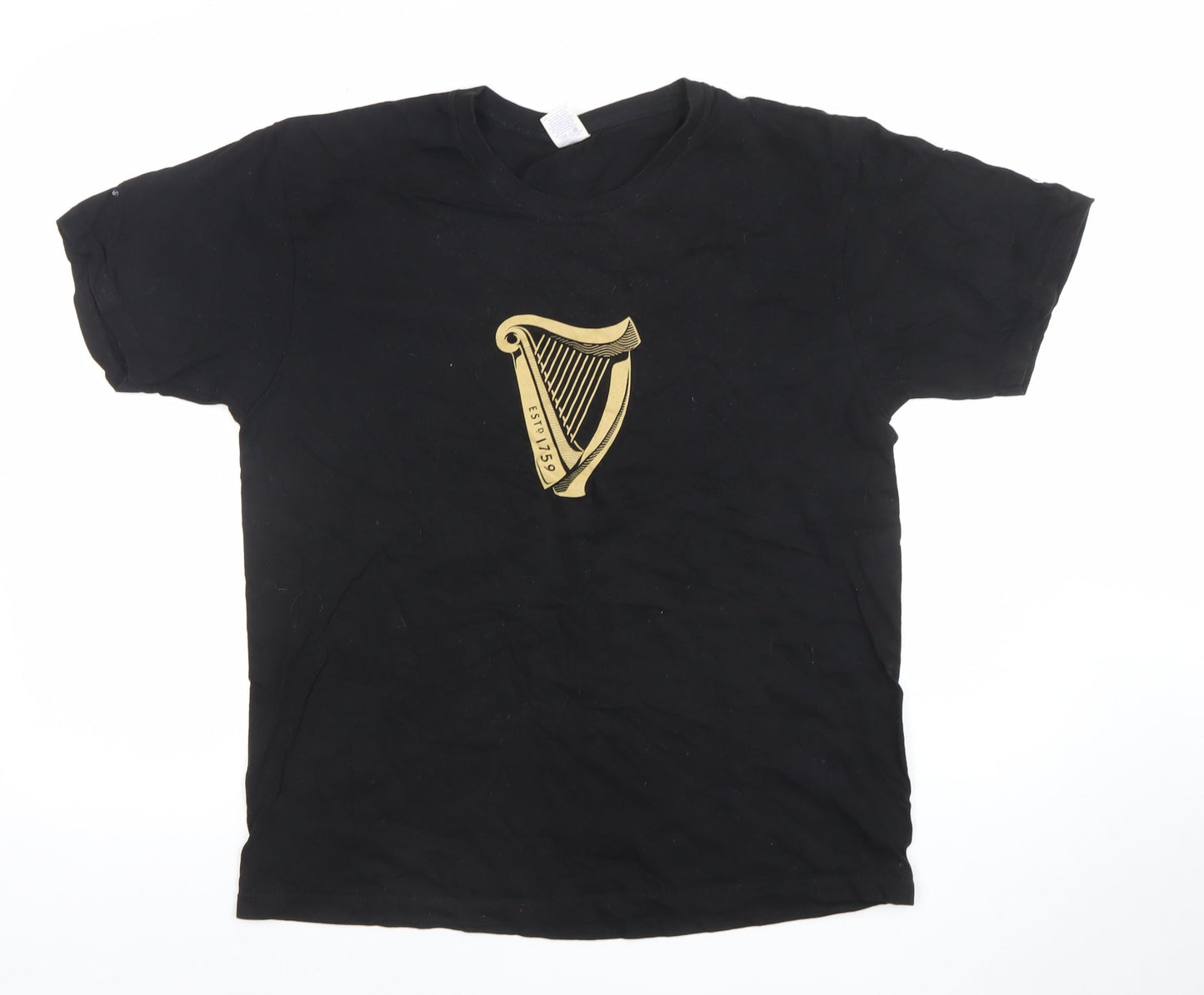 Starworld Men's Black Guinness Graphic Short Sleeve T-Shirt M