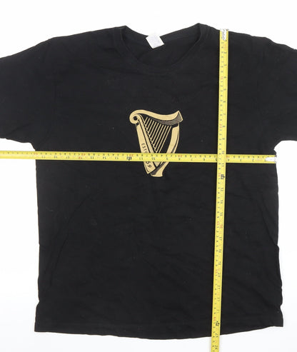 Starworld Men's Black Guinness Graphic Short Sleeve T-Shirt M