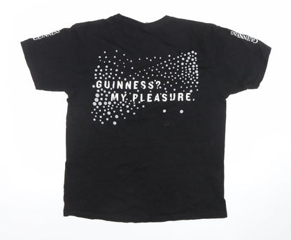 Starworld Men's Black Guinness Graphic Short Sleeve T-Shirt M