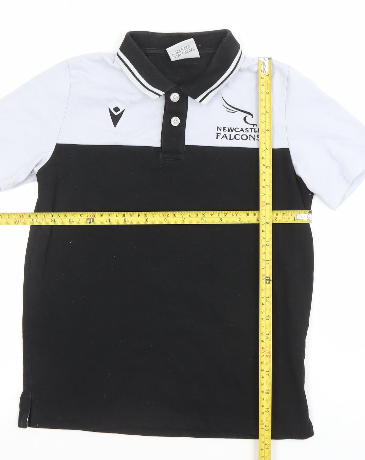 Boys UK Size 2XS Macron Black Basic Polo