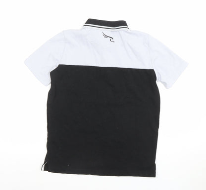Boys UK Size 2XS Macron Black Basic Polo