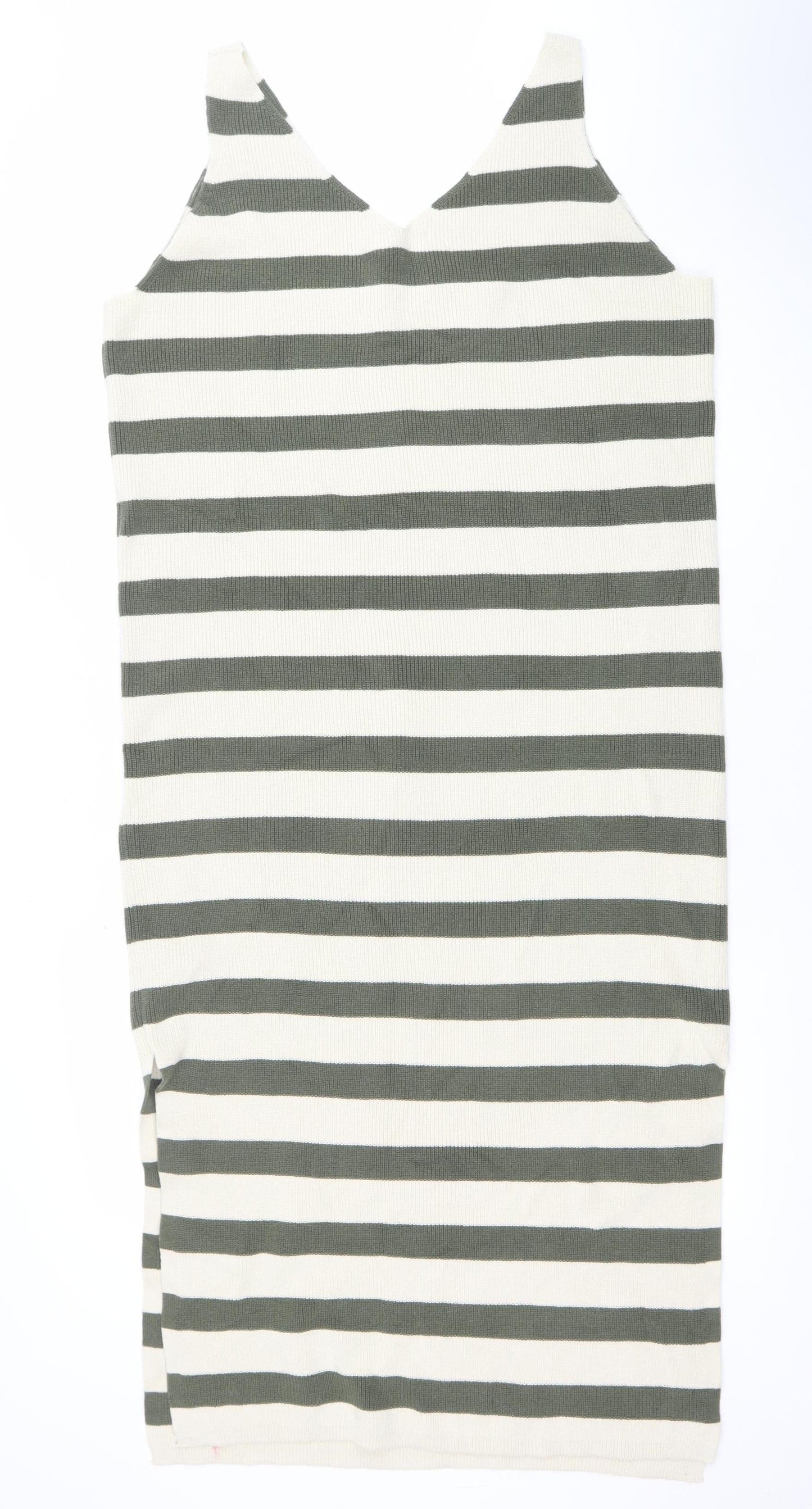 Marks and Spencer Women’s Multicoloured L Knit Striped Sleeveless Tank Dress
