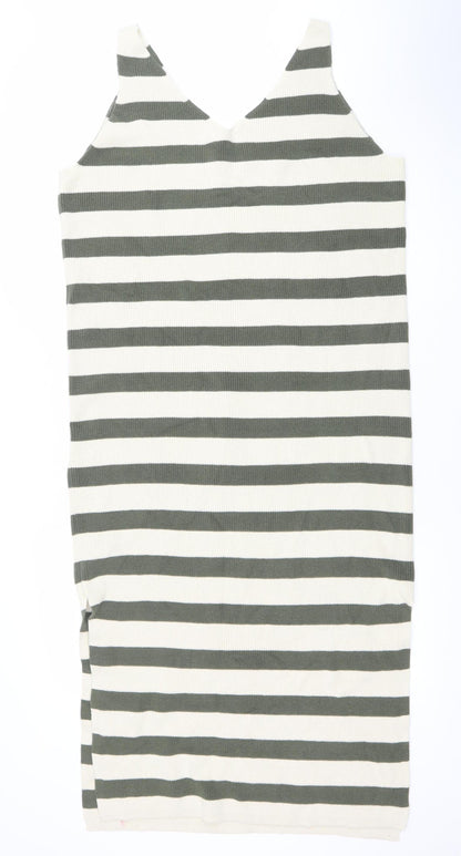 Marks and Spencer Women’s Multicoloured L Knit Striped Sleeveless Tank Dress