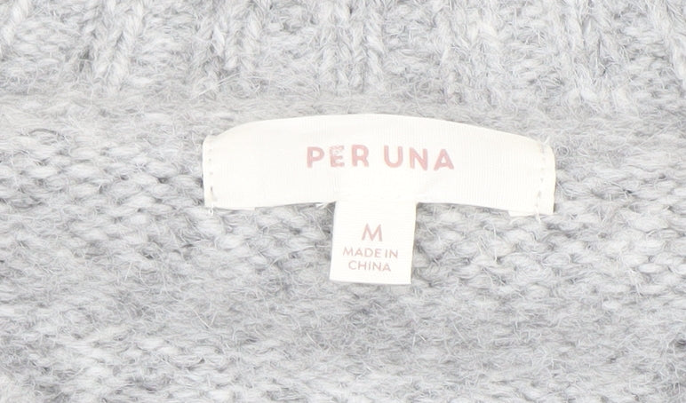 Womens UK Size M Marks and Spencer Grey Pullover Jumper
