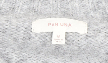Womens UK Size M Marks and Spencer Grey Pullover Jumper