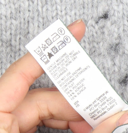 Womens UK Size M Marks and Spencer Grey Pullover Jumper