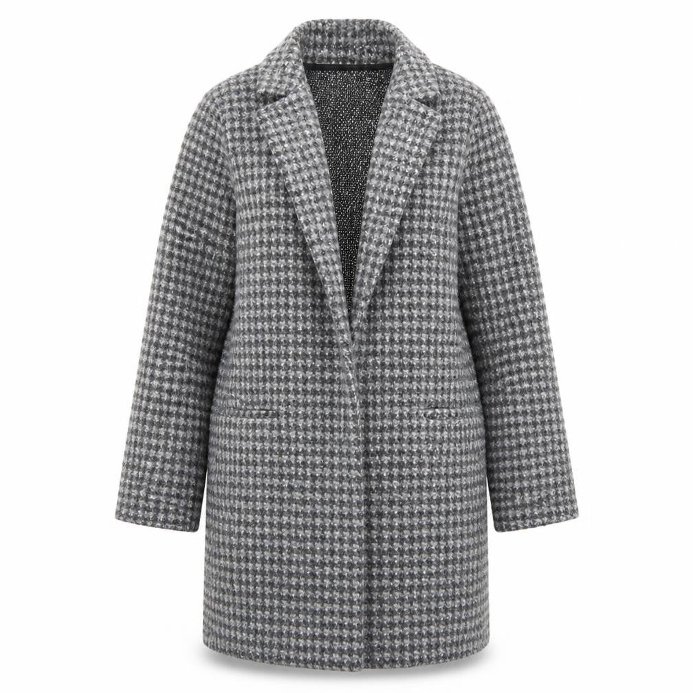 Womens UK Size 12 TU Grey Overcoat