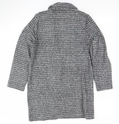 Womens UK Size 12 TU Grey Overcoat