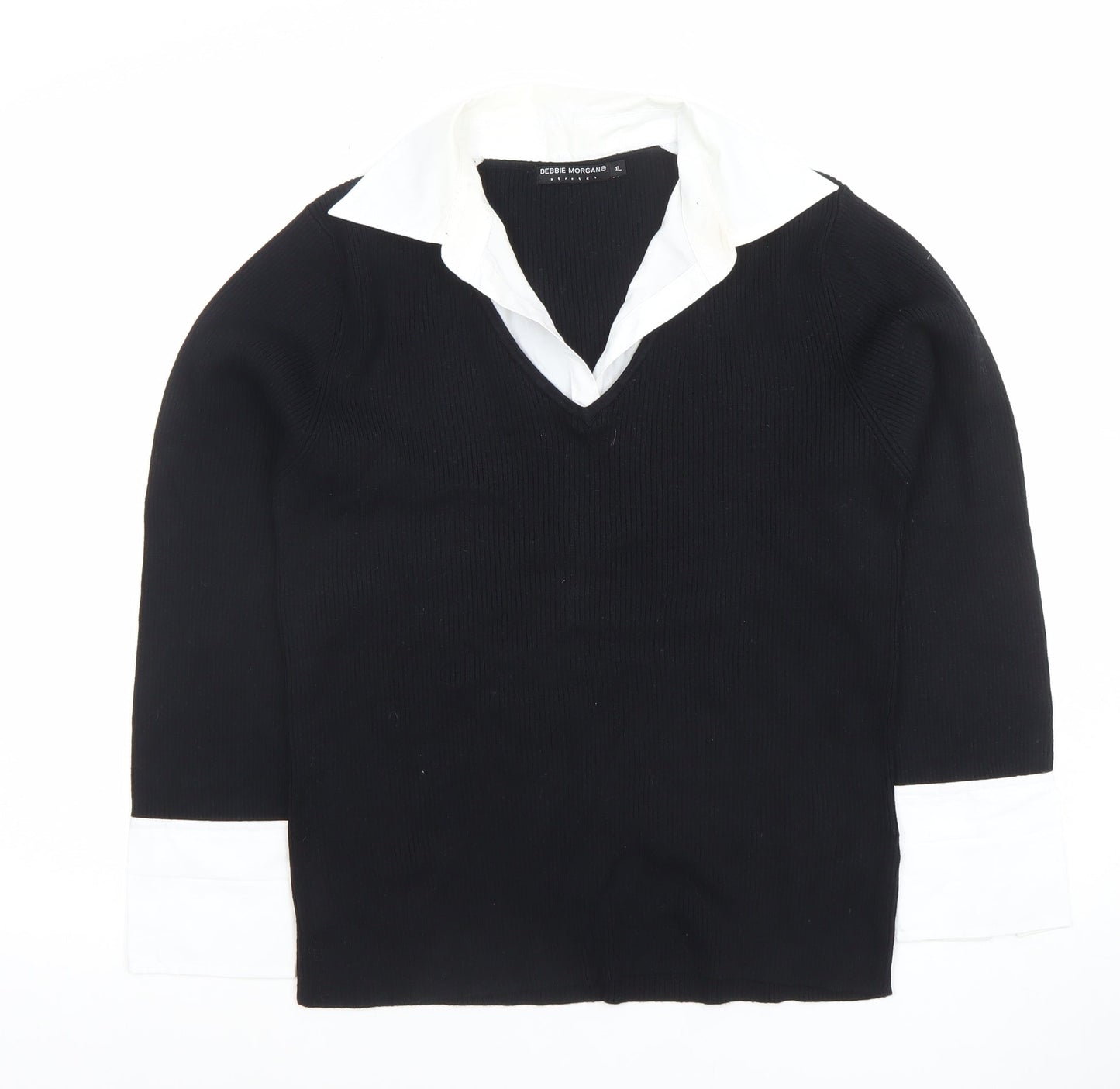 Womens UK Size XL Debbie Morgan Black Pullover Jumper