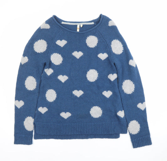 Womens UK Size 8 White Stuff Blue Pullover Jumper
