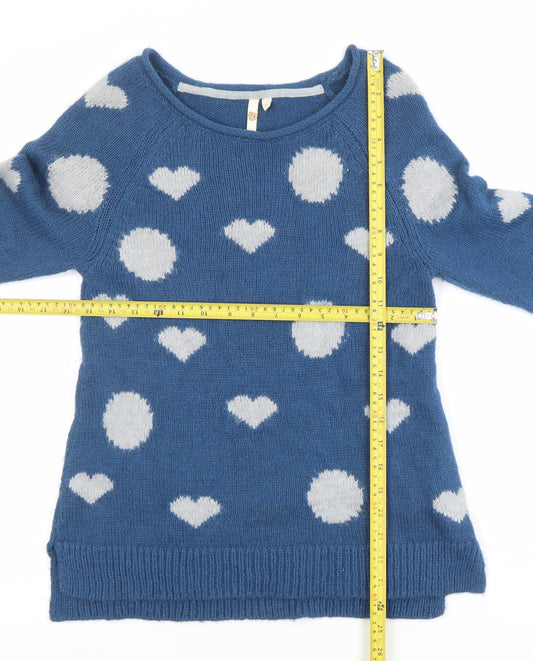 Womens UK Size 8 White Stuff Blue Pullover Jumper