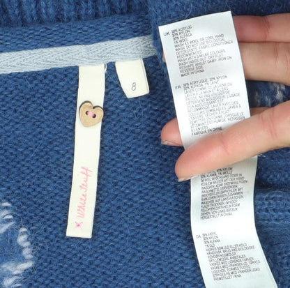 Womens UK Size 8 White Stuff Blue Pullover Jumper