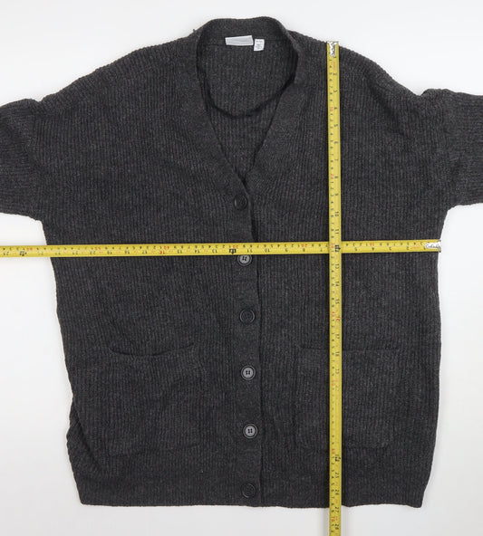 Womens UK Size 2XL VILA Grey Cardigan Jumper