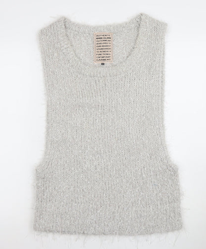 Womens UK Size 12 River Island Grey Vest Jumper